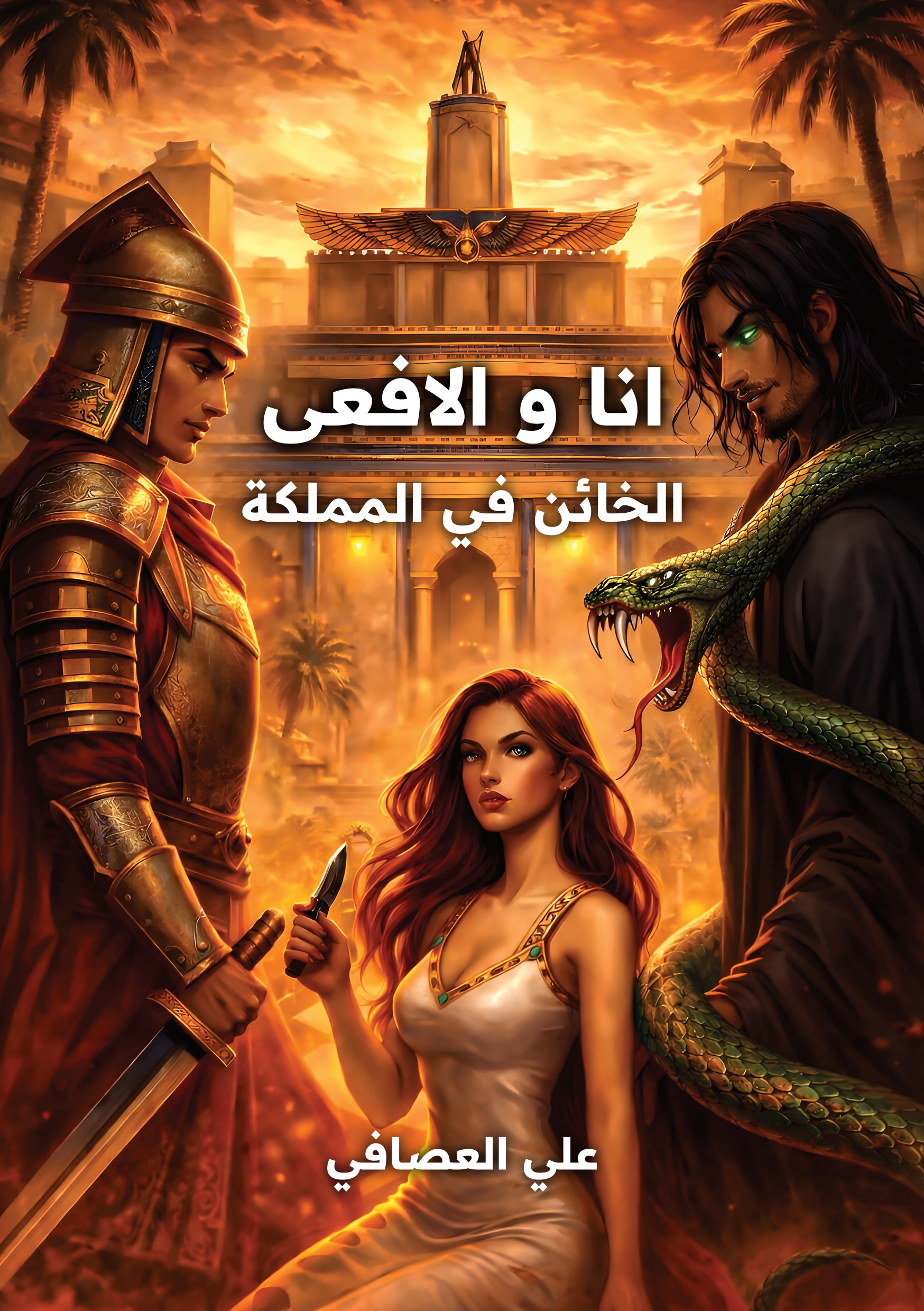 غلاف كتاب انا و الافعى